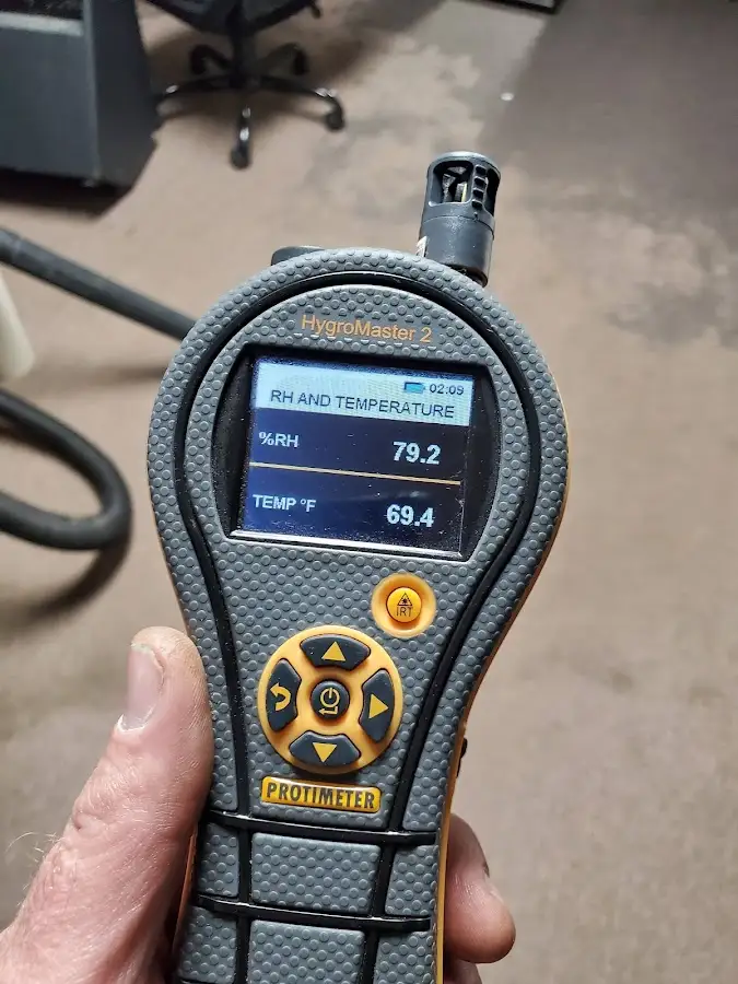 Moisture meter humidity assessment for Mold Remediation & Removal in North Arlington